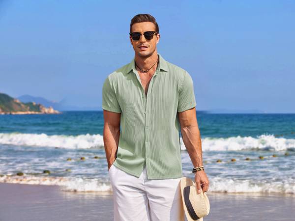 summer beach shirt men