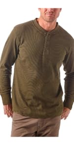 Wrangler Authentics Long Sleeve Waffle Henley