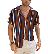 men vintage striped shirt