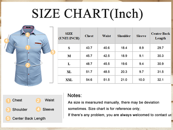 Men''s Casual Short Sleeve Button Down Dress Shirt