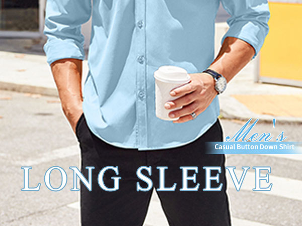 mens long sleeve button down shirts