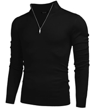 mens quarter zip sweater