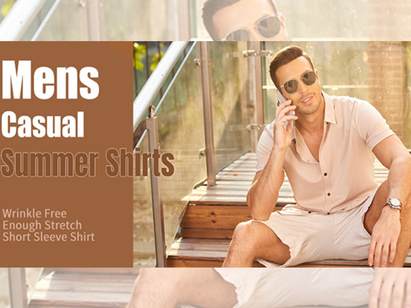 men casual stretch shirt