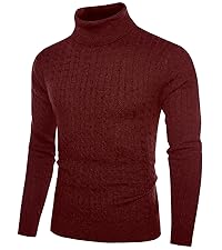 CA001-002turtleneck cableknit pullover-burgundy