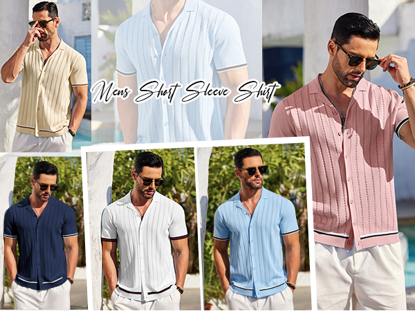 short sleeve casual shirt for men