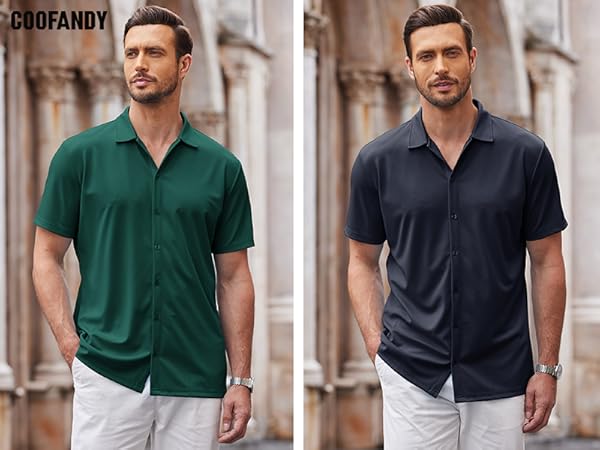 Mens Casual Wrinkle Free Shirts