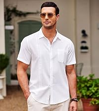 mens button down shirts short sleeve