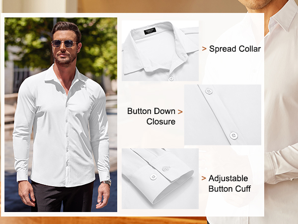 mens strech dress shirt