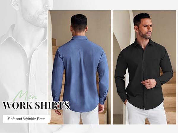 mens dress shirts long sleeve