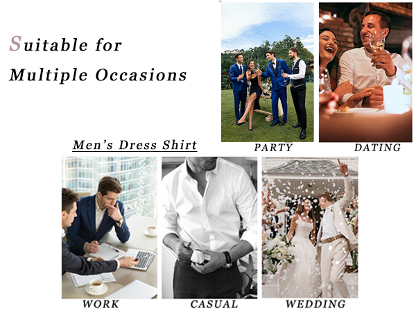 wedding dress shirts m