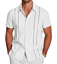 mens short sleeve linen shirts