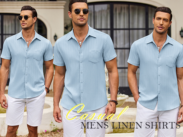 mens button down shirts short sleeve mens textured shirts