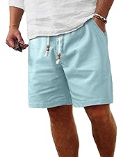 Linen Summer Beach Shorts