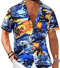 Hawaiian summer beach shirt for men