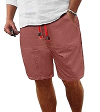 Mens Cotton Linen Shorts