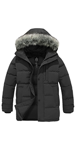 Wantdo Men&#39;s Winter Jacket Thicken Winter Coat Warm Puffer Jacket