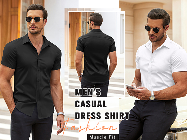 muscle fit shirt for men