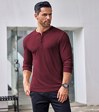 mens henley t shirts