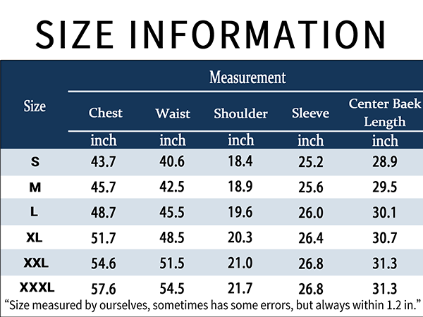 SIZECHART