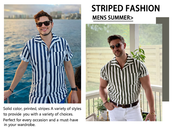 men striped shirts