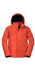 Wantdo Men&#39;s Thicken Puffer Jacket Insulated Water-Resistant Warm Winter Coat