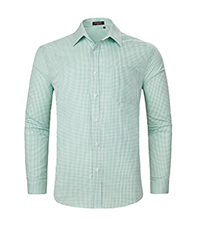 Green Gingham Shirt for Men