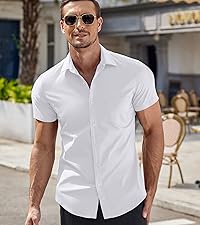 mens casual shirts short sleeve