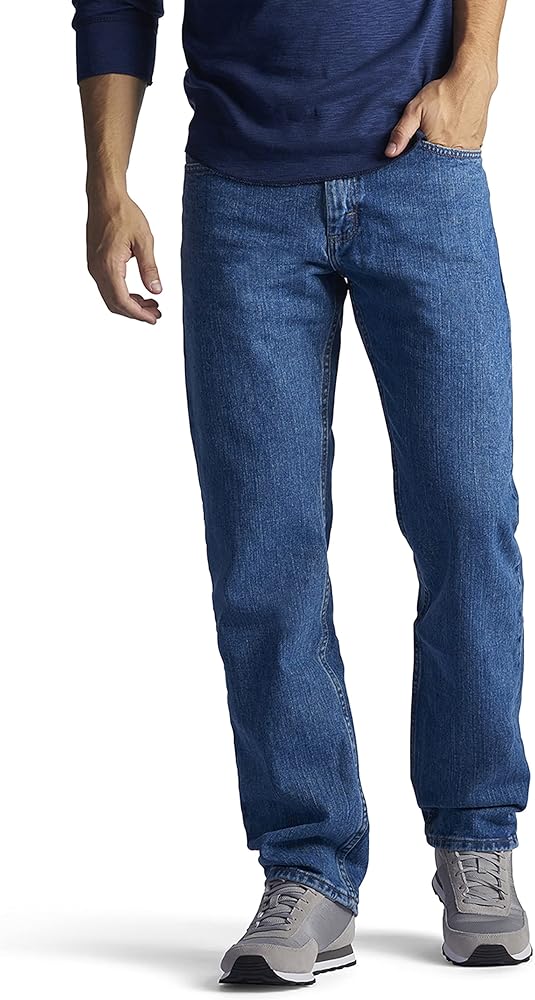 Lee Men's Regular Fit Straight Leg Jean, Pepperstone, 36W x 29L