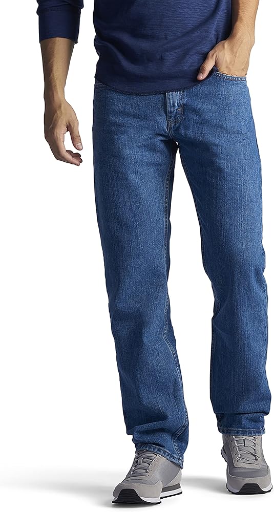 Lee Men's Regular Fit Straight Leg Jean, Pepperstone, 30W x 32L