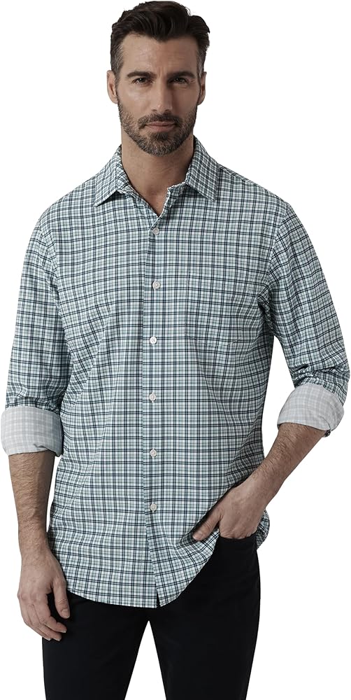 Chaps Men's Shirt - Classic Fit Button Down Long Sleeve Shirt - Wrinkle Resistant Casual Woven Shirt for Men (S-2XL)