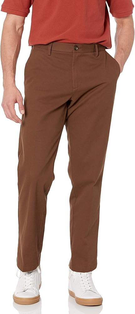 Amazon Essentials Men's Classic-Fit Wrinkle-Resistant Flat-Front Chino Pant (Available in Big & Tall)