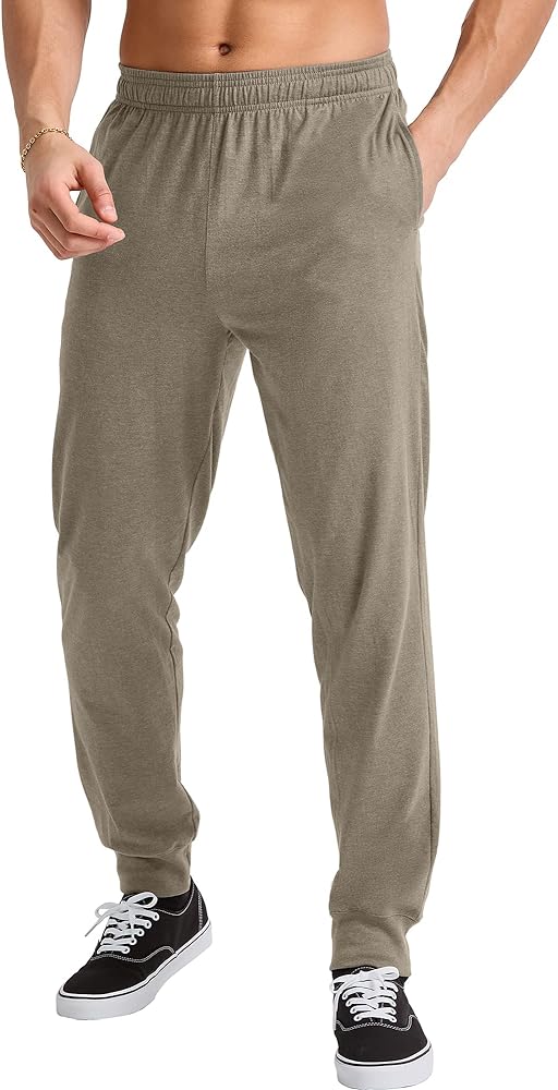 Hanes Originals Cotton Joggers, Jersey Sweatpants for Men with Pockets, 30" Inseam