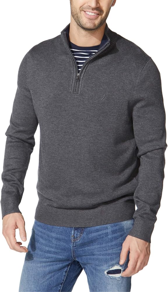 Nautica Men's Quarter-Zip Sweater